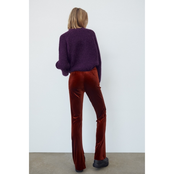 Zara velvet flare pants - Picture 3 of 12